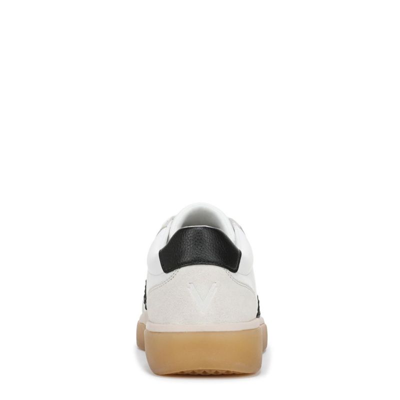 Zapatilla Vionic City Walk Blanca/Negra de Cuero 10W
