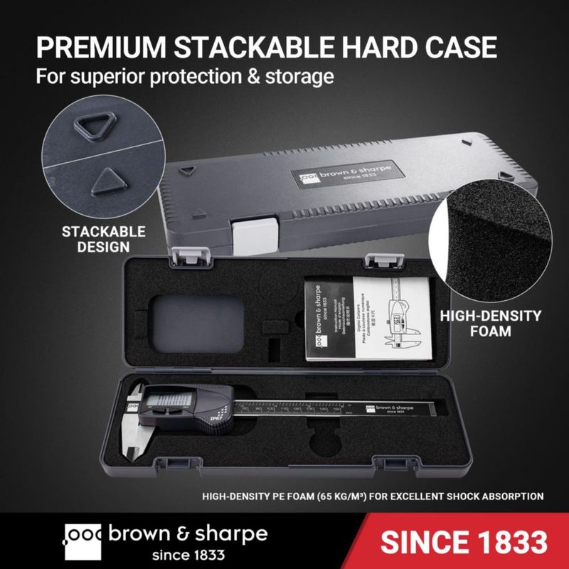 Calibrador digital Brown & Sharpe 150 mm acero inoxidable IP67
