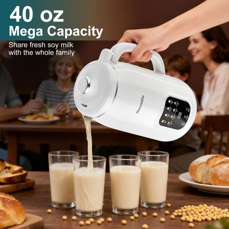 Máquina de Leche de Nueces Novalife 1200 ml Blanco 8‑en‑1