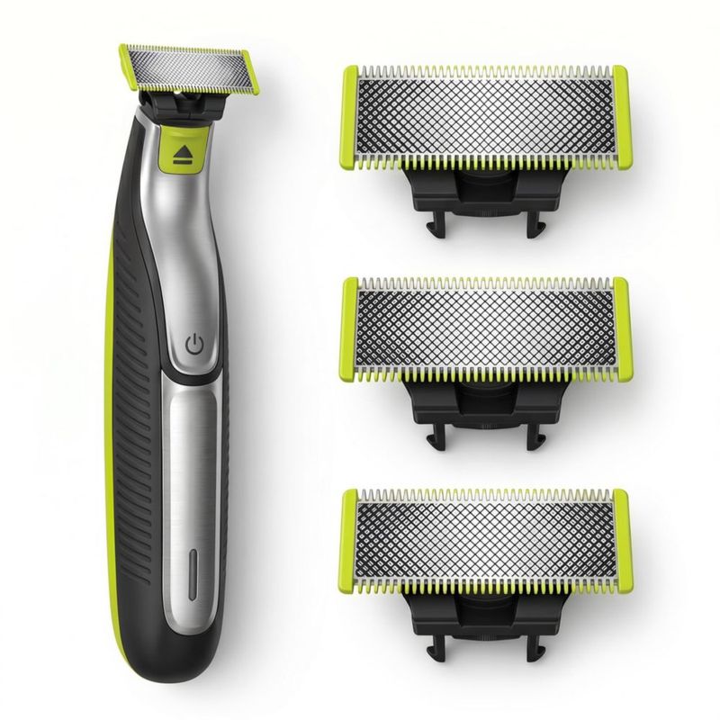 Cuchillas de afeitar KUALANA pack de 3 de acero inoxidable
