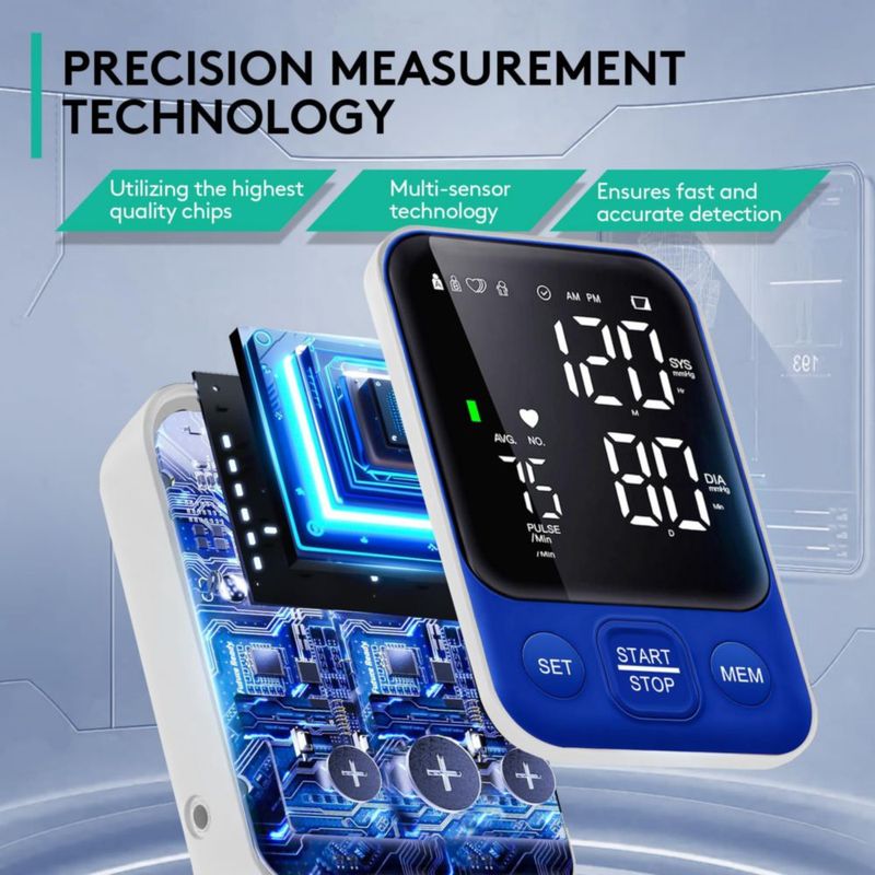 Monitor de Presión Arterial Oklar con Manguito Ajustable 22-40 cm