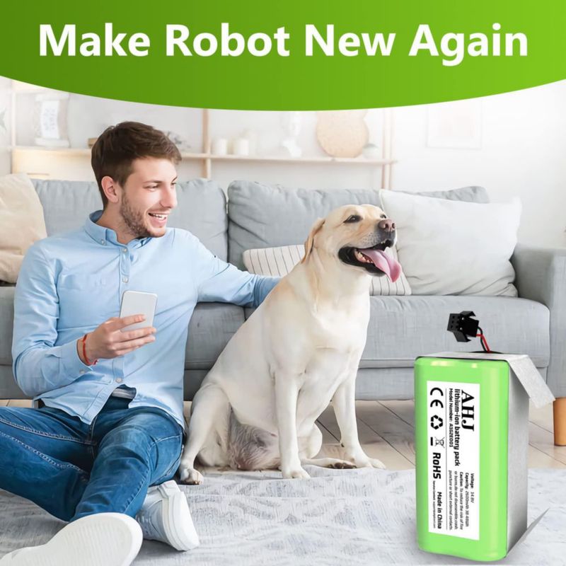 Batería de repuesto AHJ para Ecovacs Deebot N79S N79 DN622 500 y Eufy RoboVac 11S 11S Plus 11S MAX 11S MAX 11S MAX 11C 12 15C 15C 15T 15MAX 25C 30C 30