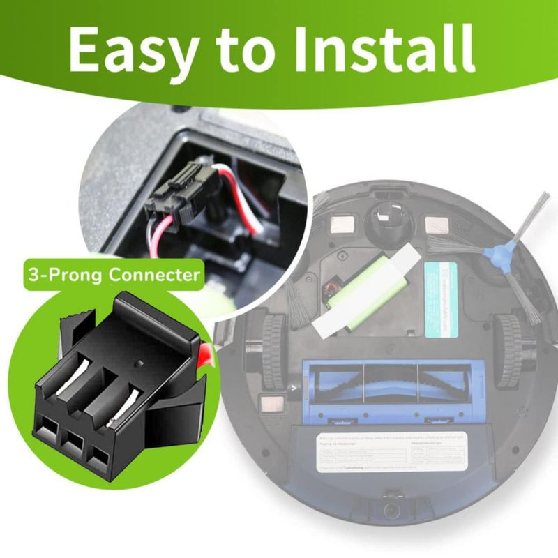 Batería de repuesto AHJ para Ecovacs Deebot N79S N79 DN622 500 y Eufy RoboVac 11S 11S Plus 11S MAX 11S MAX 11S MAX 11C 12 15C 15C 15T 15MAX 25C 30C 30