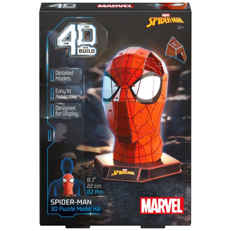 Kit de Rompecabezas 4D Build Marvel Spider-Man 3D con 82 Piezas