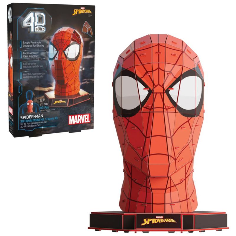 Kit de Rompecabezas 4D Build Marvel Spider-Man 3D con 82 Piezas