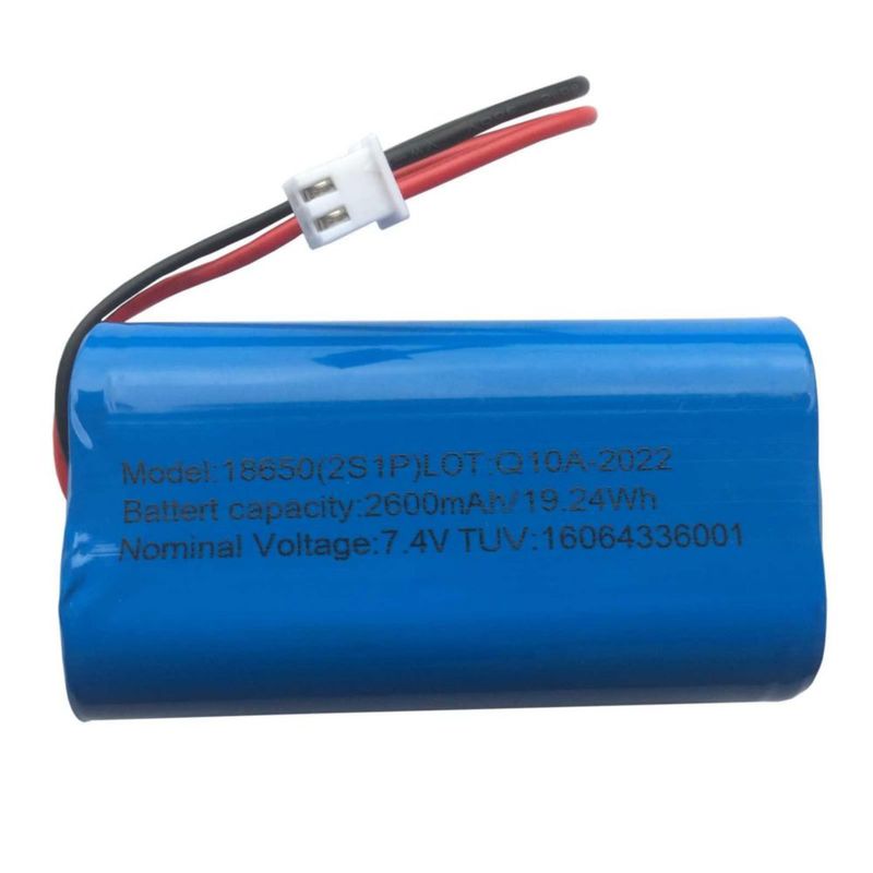 Paquete de baterías recargables de iones de litio 74 V 2600 mAh 2S1P 18650