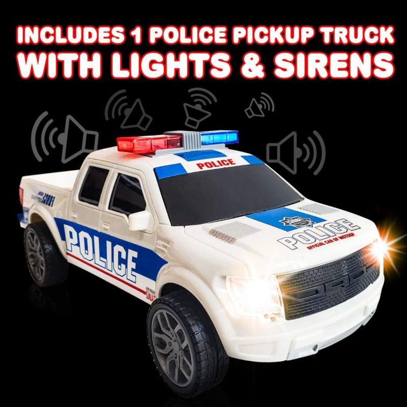 Carro de policía camioneta ArtCreativity con faros LED y sirenas