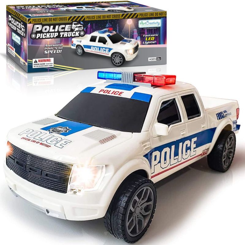 Carro de policía camioneta ArtCreativity con faros LED y sirenas