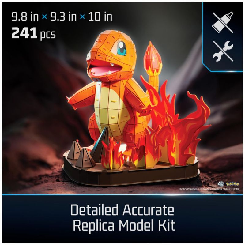 Kit de maqueta 3D 4D Build Charmander Pokémon de 241 piezas