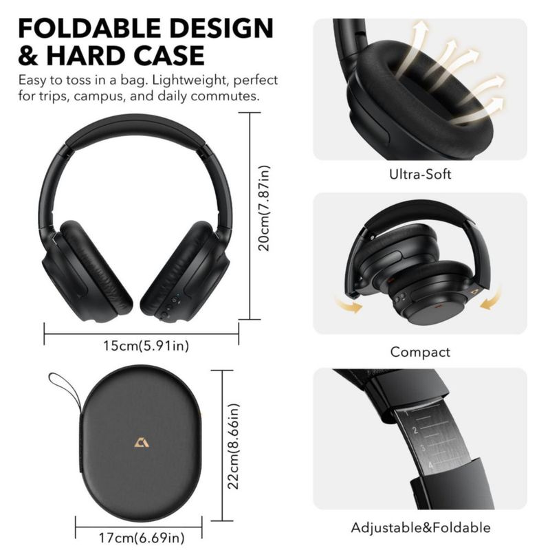Auriculares 1Mii E700 Inalámbricos ANC LDAC Hi‑Res Negro