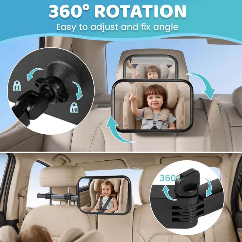 Espejo Retrovisor Nyiar Baby para Coche con Brazo Extensible
