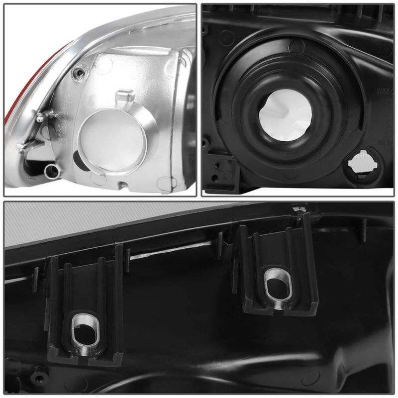 Faros DNA MOTORING para Honda Civic 1992-1995 acabado cromo y lente clara
