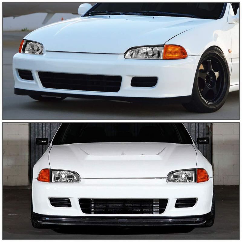 Faros DNA MOTORING para Honda Civic 1992-1995 acabado cromo y lente clara