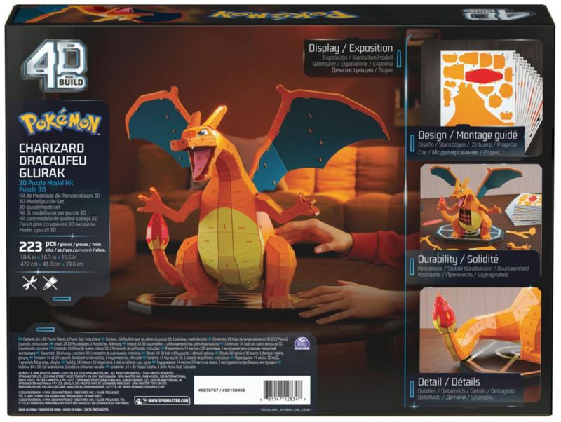 Kit de Puzzle 3D Pokémon Charizard – 4D Build