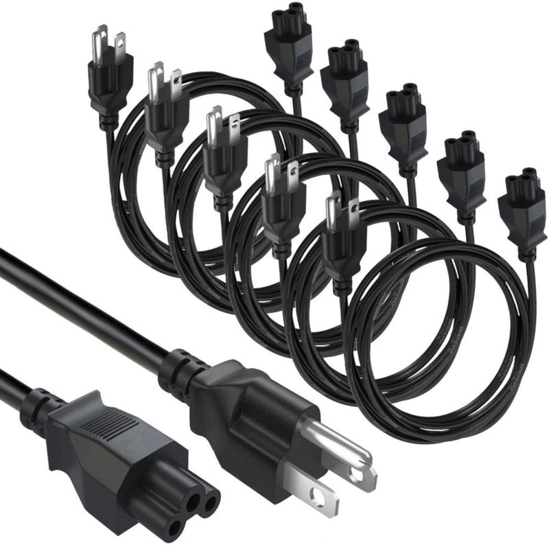 Cable de alimentación BRENDAZ pack de 5 3 m conector C5 a NEMA 5‑15P