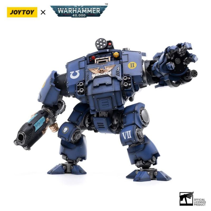 JOYTOY Dreadnought Warhammer 40K 1/18 Figura de Acción Ultramarines Redemptor Dreadnought Modelo Coleccionable