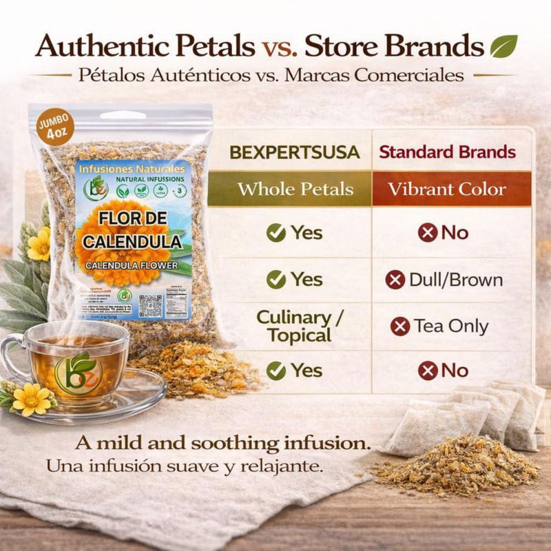 Té de hierbas B-Experts de caléndula 113 g hoja suelta natural