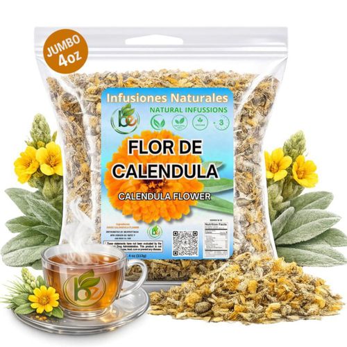 Té de hierbas B-Experts de caléndula 113 g hoja suelta natural
