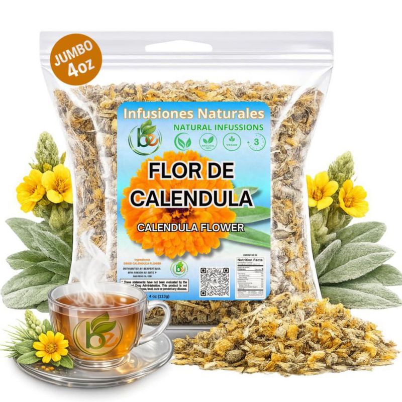 Té de hierbas B-Experts de caléndula 113 g hoja suelta natural