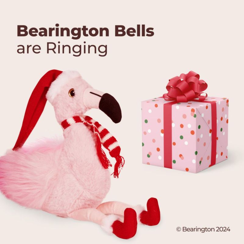 Peluche Bearington Fifi The Festive Flamingo 21 cm