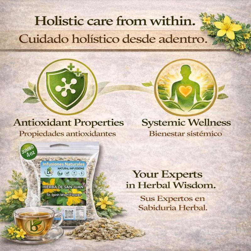 Té de hierba de San Juan B-Experts 113 g a granel