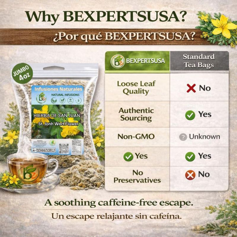 Té de hierba de San Juan B-Experts 113 g a granel
