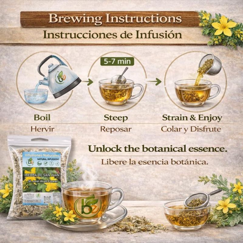 Té de hierba de San Juan B-Experts 113 g a granel