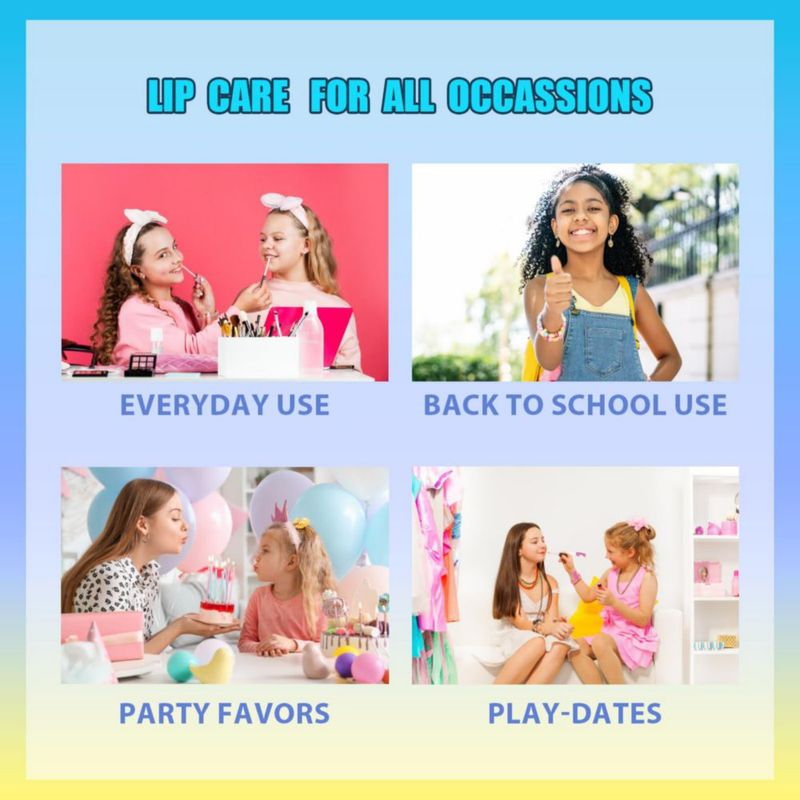 Bálsamo Labial Townley Girl – Set de 10 piezas con decoraciones 3D de Bob Esponja