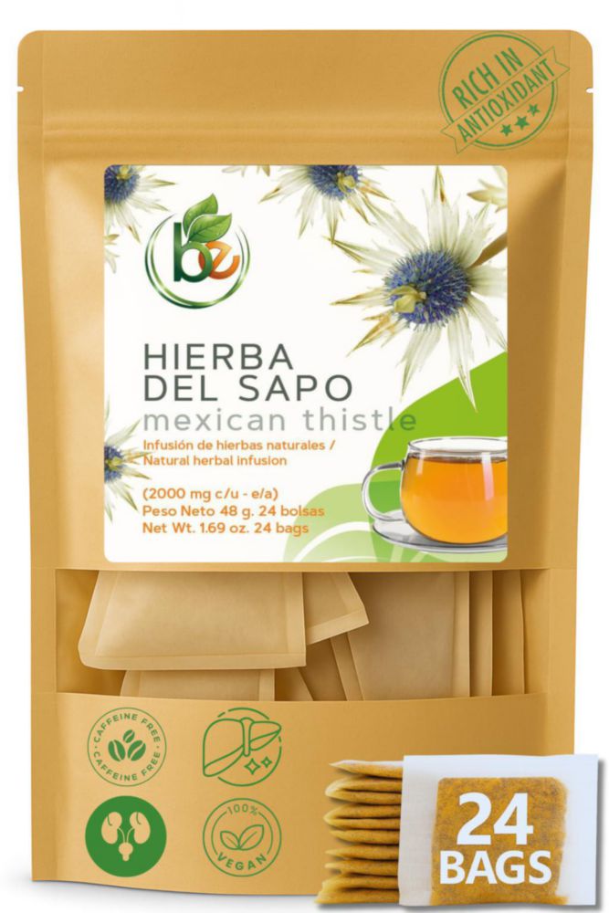 Té de hierbas B-Experts Hierba del Sapo 24 sobres 2000 mg