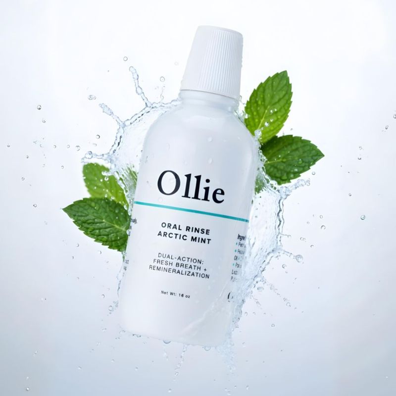 Enjuague bucal Ollie pack de 2 Menta Ártica sin alcohol