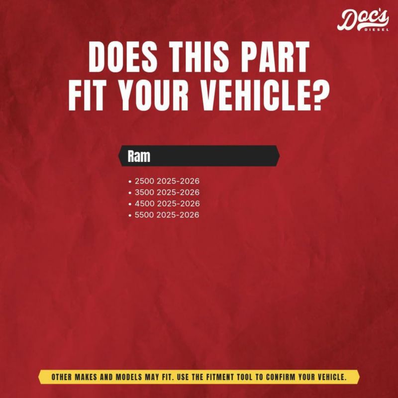Juego de 3 filtros (aceite combustible y aire) Doc's Diesel para RAM 2500/3500 2025‑2026
