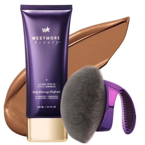 Maquillaje Corporal Westmore Beauty Resistente al Agua 100 ml + Brocha