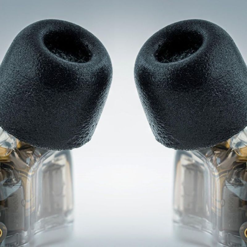 Almohadillas de espuma de memoria COMPLY 400 Core Series para IEM tamaño medio negro