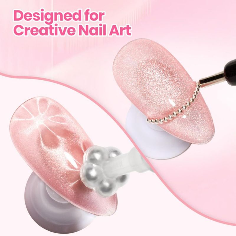 Kit de Arte de Uñas Beetles Gel Polish 9 piezas Imán Cat Eye
