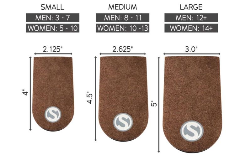 Plantilla para calzado SoleAid talla grande (hombres 12+ / mujeres 14+)