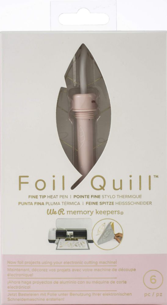 Pack de 6 plumas de foil estilo pluma We R Memory Keepers con conector USB