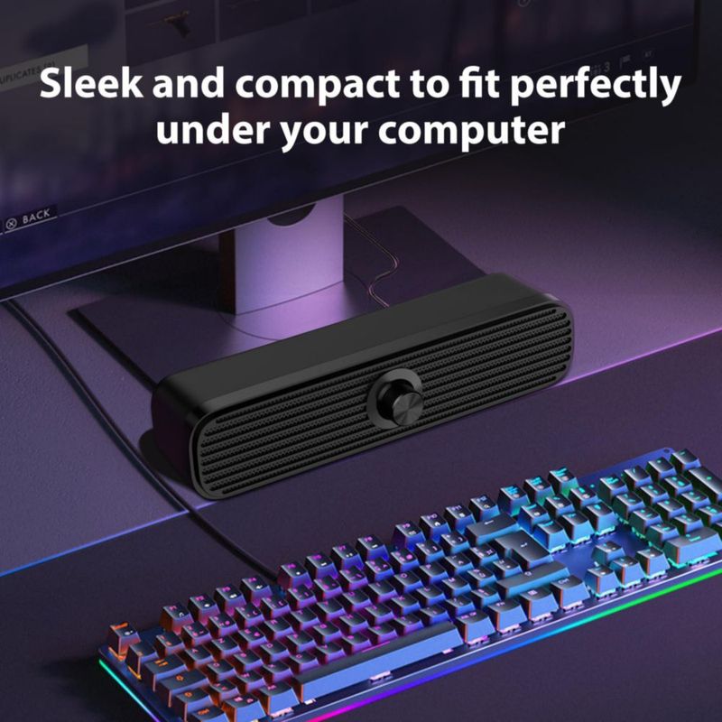 Altavoces de computadora 1Mii TS-18 alimentados por USB para computadora portátil de escritorio