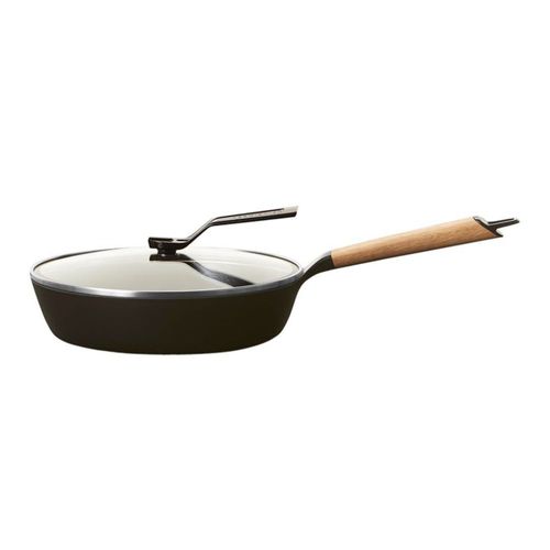 Sartén para saltear Vermicular 26 cm con mango de roble