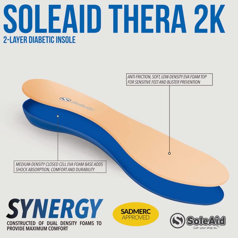 Inserto para Zapato SoleAid Thera2K de 2 Capas – Mujer 38‑39 / Hombre 39‑40