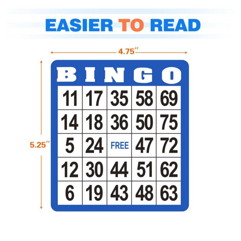 Tarjetas de Bingo GSE Games & Sports 135 x 121 cm – Pack de 100