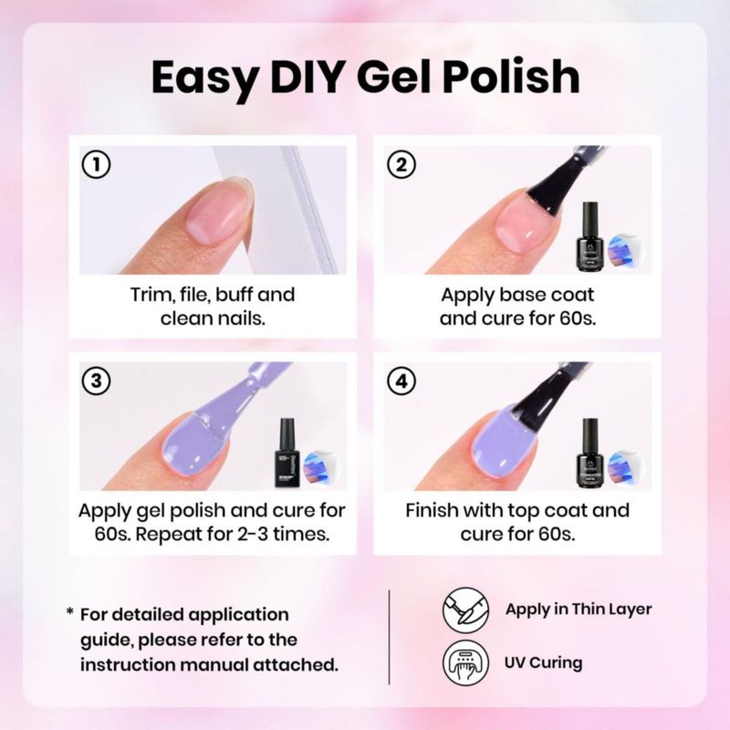 Gel de uñas Beetles 6 colores – Colección Floral Reverie