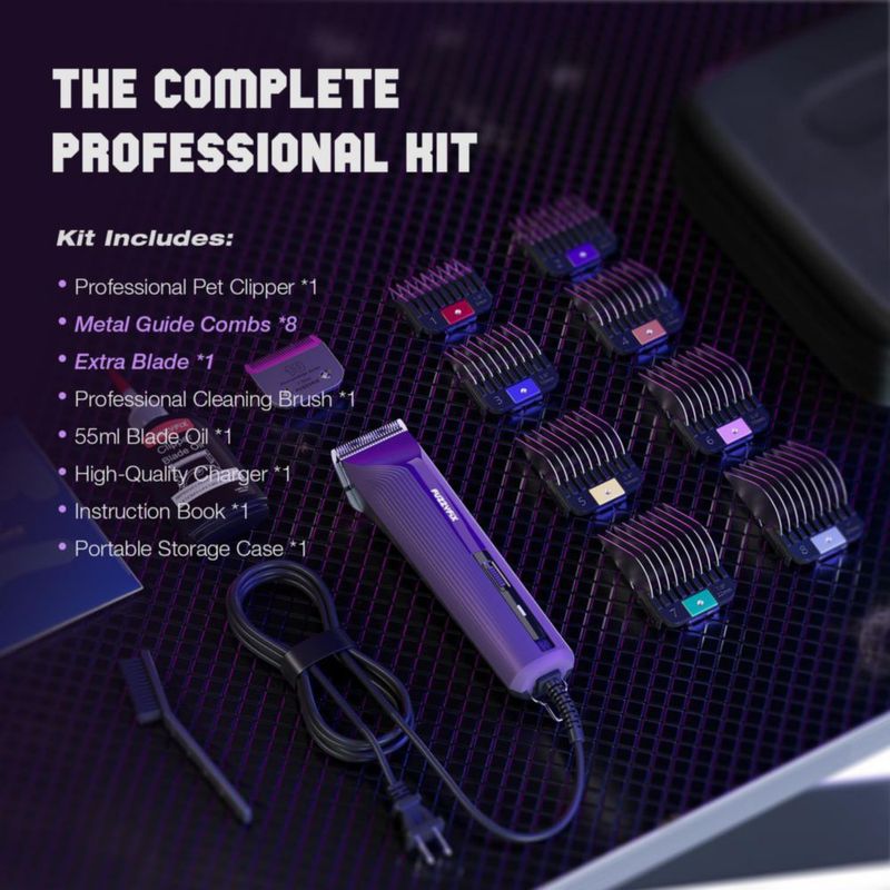 Cortadora de pelo para mascotas FuzzyFix AmpFix de 2 velocidades 120 V