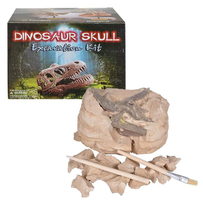 Kit de excavación de dinosaurios ArtCreativity con calavera de triceratops 14 cm