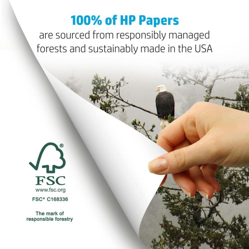Papel HP Office20 8.5 x 11 pulgadas 20 lb 500 hojas FSC