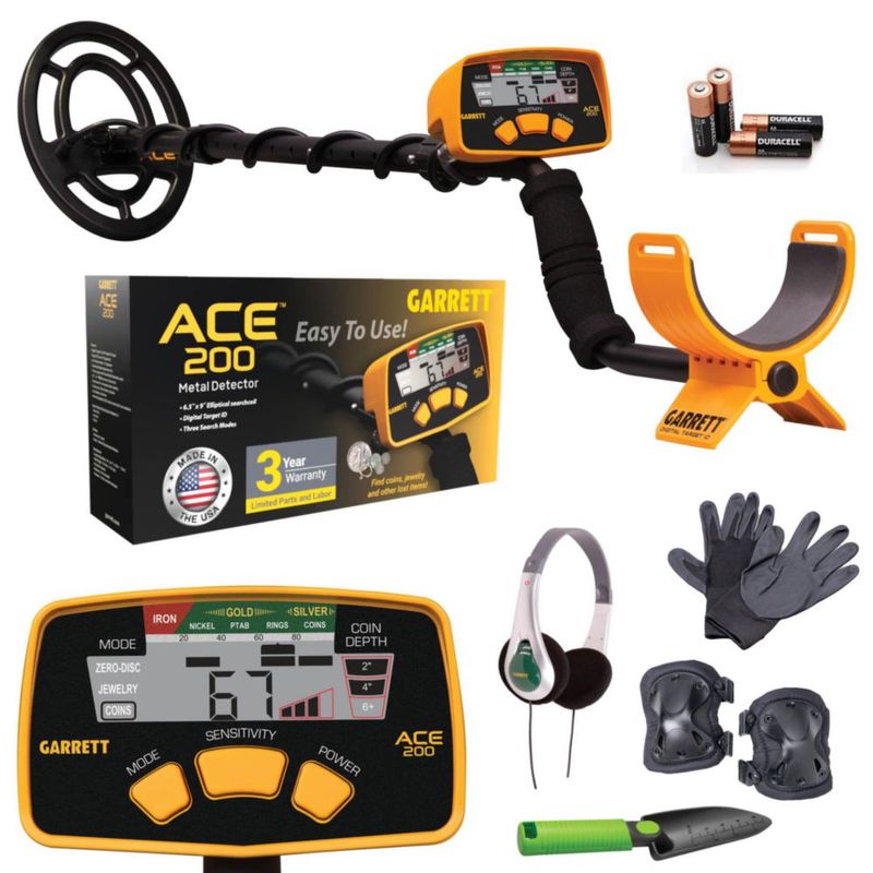 Detector de Metales Garrett ACE 200 – Kit de Inicio