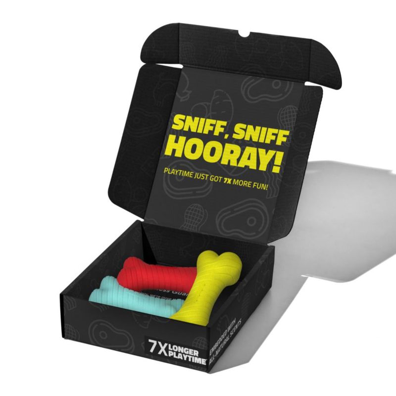 Juguete de Masticar para Perro Playology Mediano - Variedad de Aromas