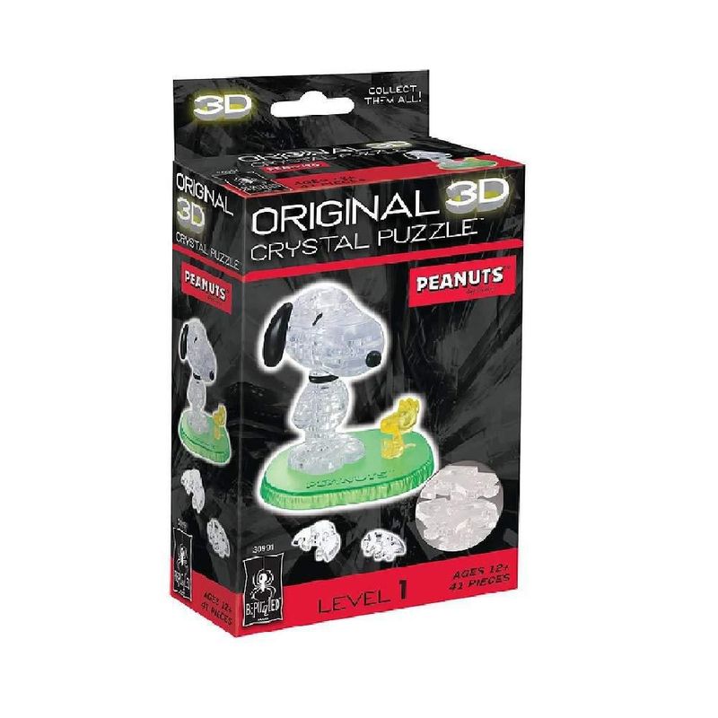 Puzle 3D Crystal BePuzzled Peanuts Snoopy y Woodstock