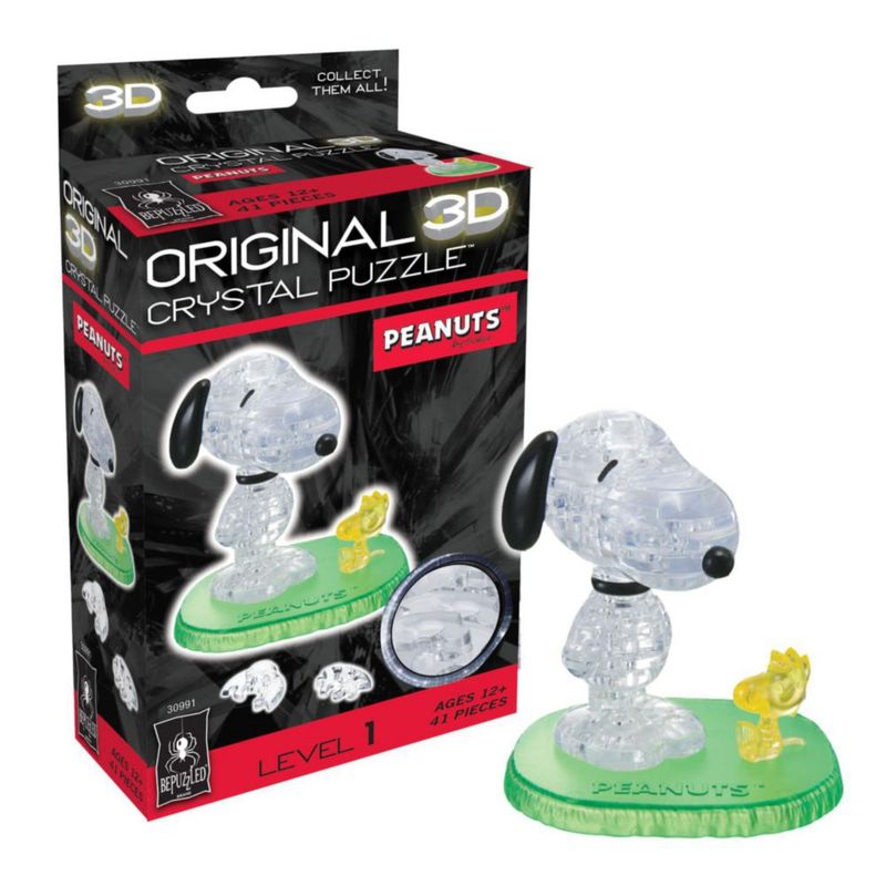 Puzle 3D Crystal BePuzzled Peanuts Snoopy y Woodstock