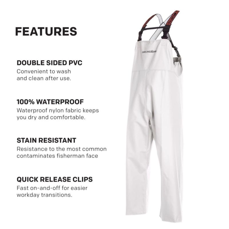 OVERALLS Grundéns Shoreman Peto Blanco Talla XL