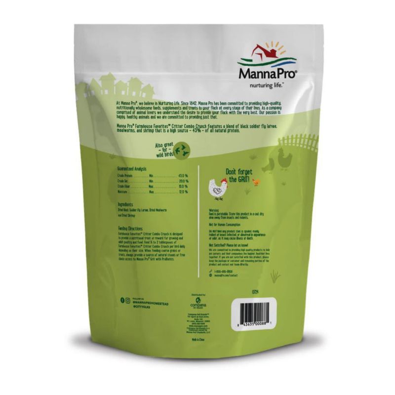 Snack para aves de corral Manna Pro Critter Combo Crunch 907 g